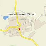 mapa Krásná Hora